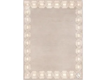 MARTINEZ ANCHOR - Rectangular wool and silk rug with geometric shapes by Edition Bougainville - view 2